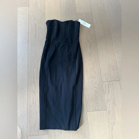 veronica beard black dress Atria Backless Long Formal Gown with Plunging V-Neck Black / XLarge main image 0